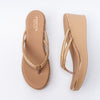 Gleam Wedge - Beige Platform Heels