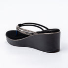 Gleam Wedge - Black Platform Heels - view 3