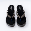 Gleam Wedge - Black Platform Heels