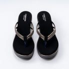 Gleam Wedge - Black Platform Heels - view 4