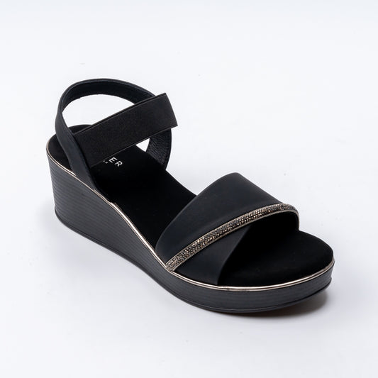 Midnight Glam - Black Wedges