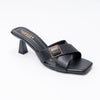 Cross Vine Logo - Black Casual Heel