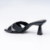 Cross Vine Logo - Black Casual Heel