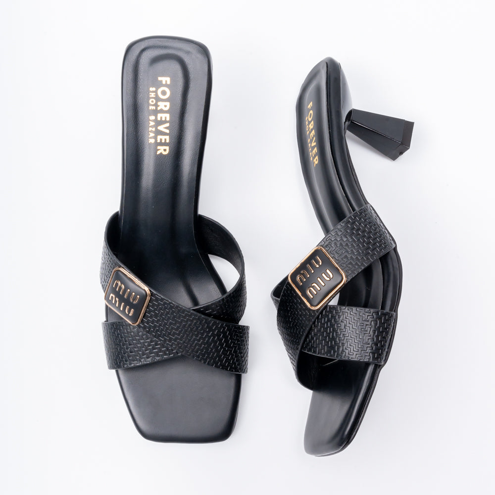 Cross Vine Logo - Black Casual Heel - view 6
