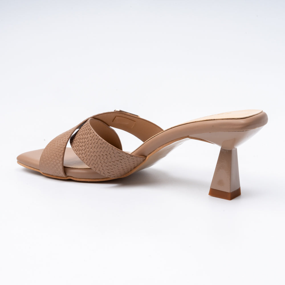 Cross Vine Logo - Beige Casual Heel - view 4