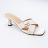 Cross Vine Logo - White Casual Heel