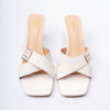 Cross Vine Logo - White Casual Heel