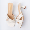 Cross Vine Logo - White Casual Heel