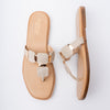 Radiant Step Slides - Beige Flats