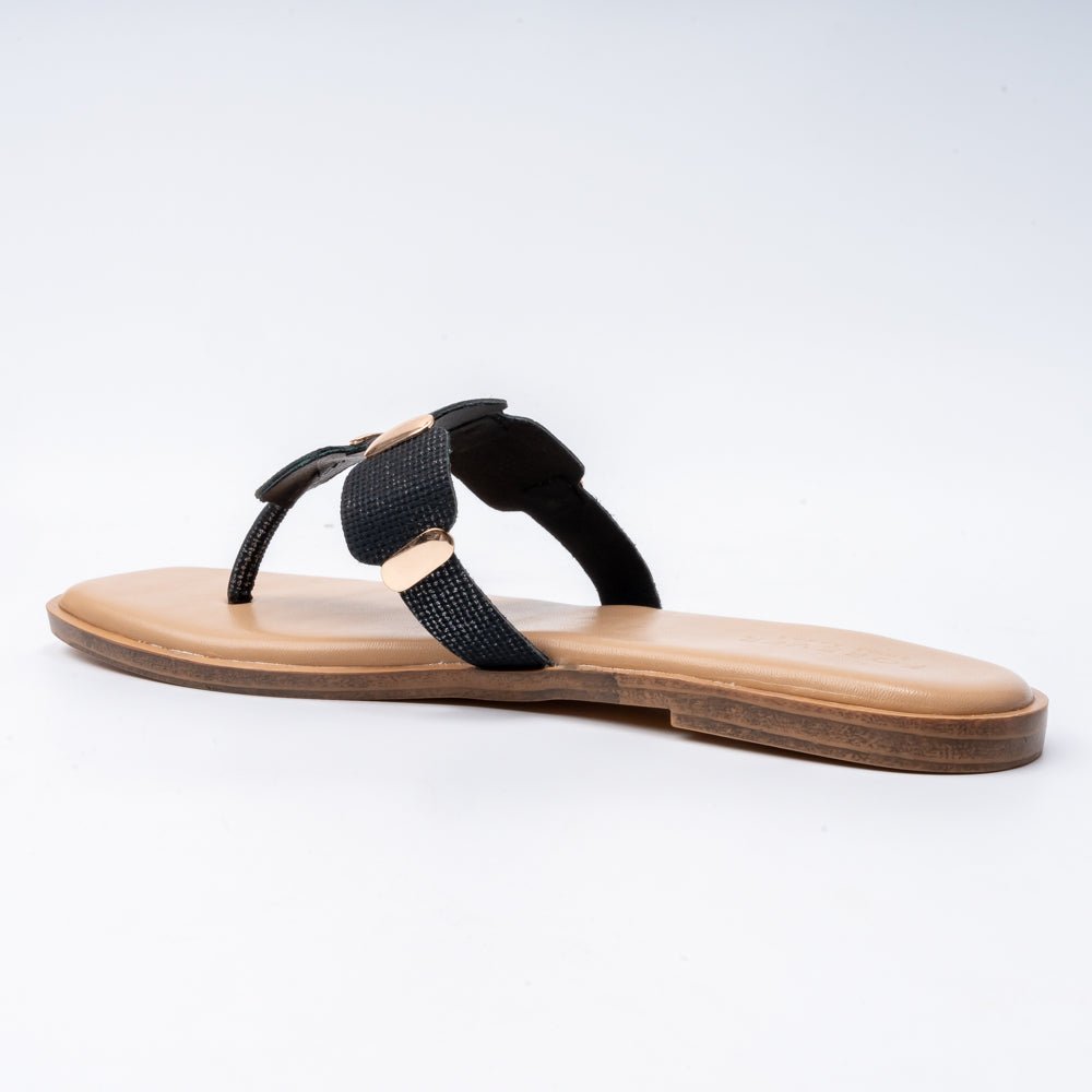 Radiant Step Slides - Black Flats - view 3