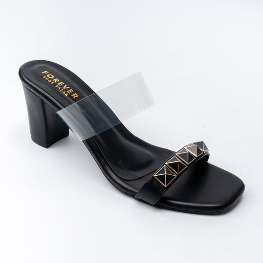 Urban Charm - Black Casual Heel