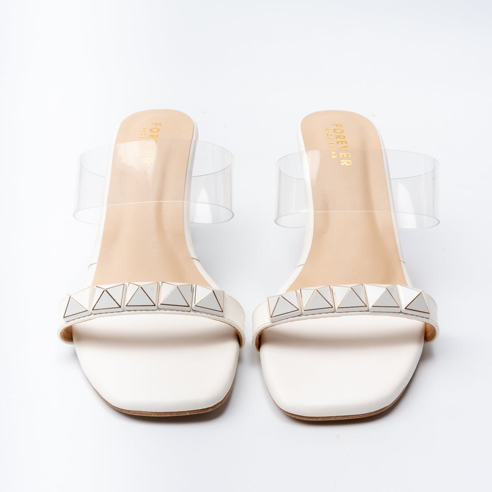 Urban Charm - White Casual Heel - view 5