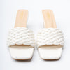 Elara Braided - White Casual Heels