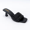 Elara Braided - Black Casual Heels