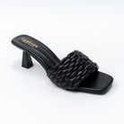 Elara Braided - Black Casual Heels - view 3