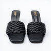 Elara Braided - Black Casual Heels