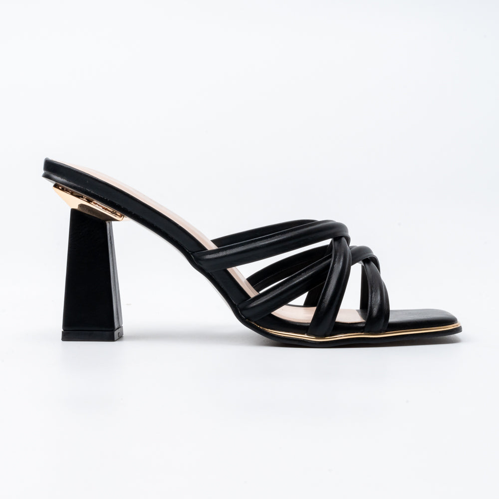 Midnight Strata - Black Casual Heels - view 2