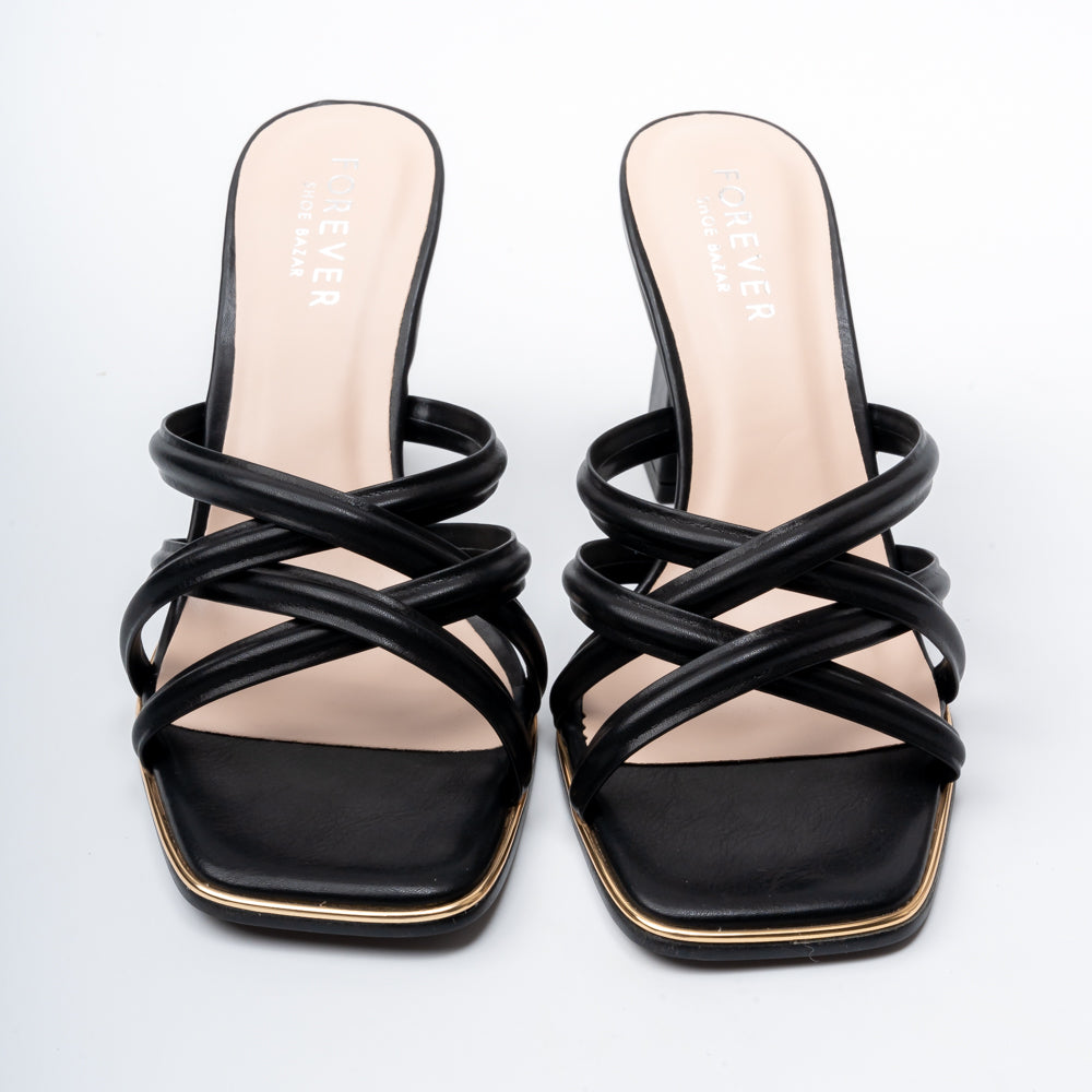 Midnight Strata - Black Casual Heels - view 5