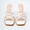 Midnight Strata - White Casual Heels
