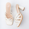 Midnight Strata - White Casual Heels