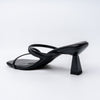 Strappy Black Kitten-Heel