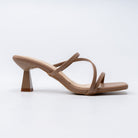 Strappy - Beige Kitten Heel - view 2