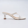 Strappy - White Kitten‑Heel