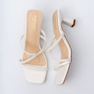 Strappy - White Kitten Heel - view 5