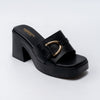 Buckle It Mule – Black Casual