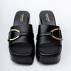Buckle It Mule – Black Casual