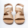 Lunar Straps - Beige Block Heel Sandal