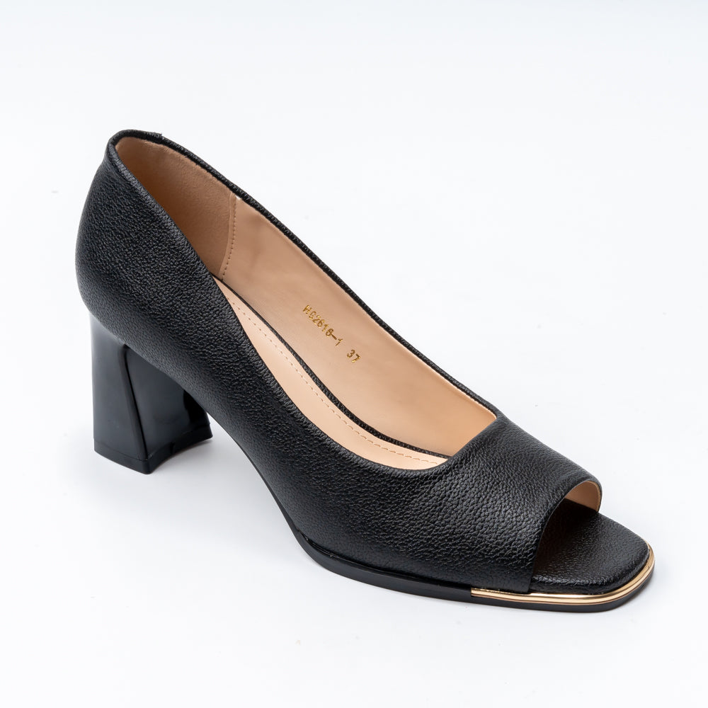 Luxe Charm - Black Heels - view 3