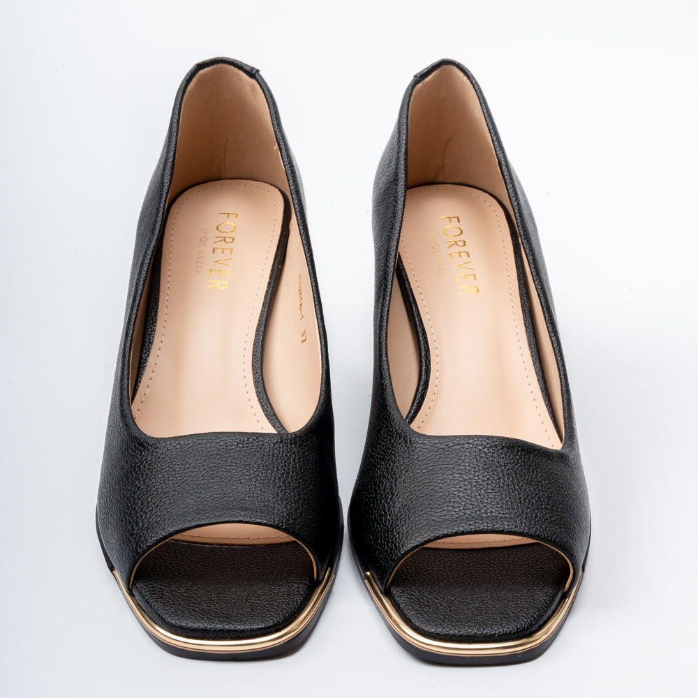 Luxe Charm - Black Heels - view 5