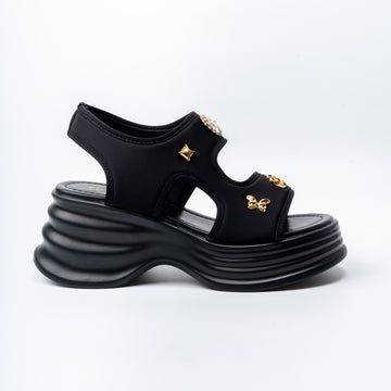 Stomp Luxe - Black Casual Heels