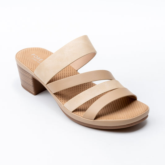 Skulpted Grace Sandals- Beige Casual Wear