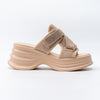 The Onyx Wedge - Beige Heels