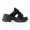 The Onyx Wedge - Black Heels