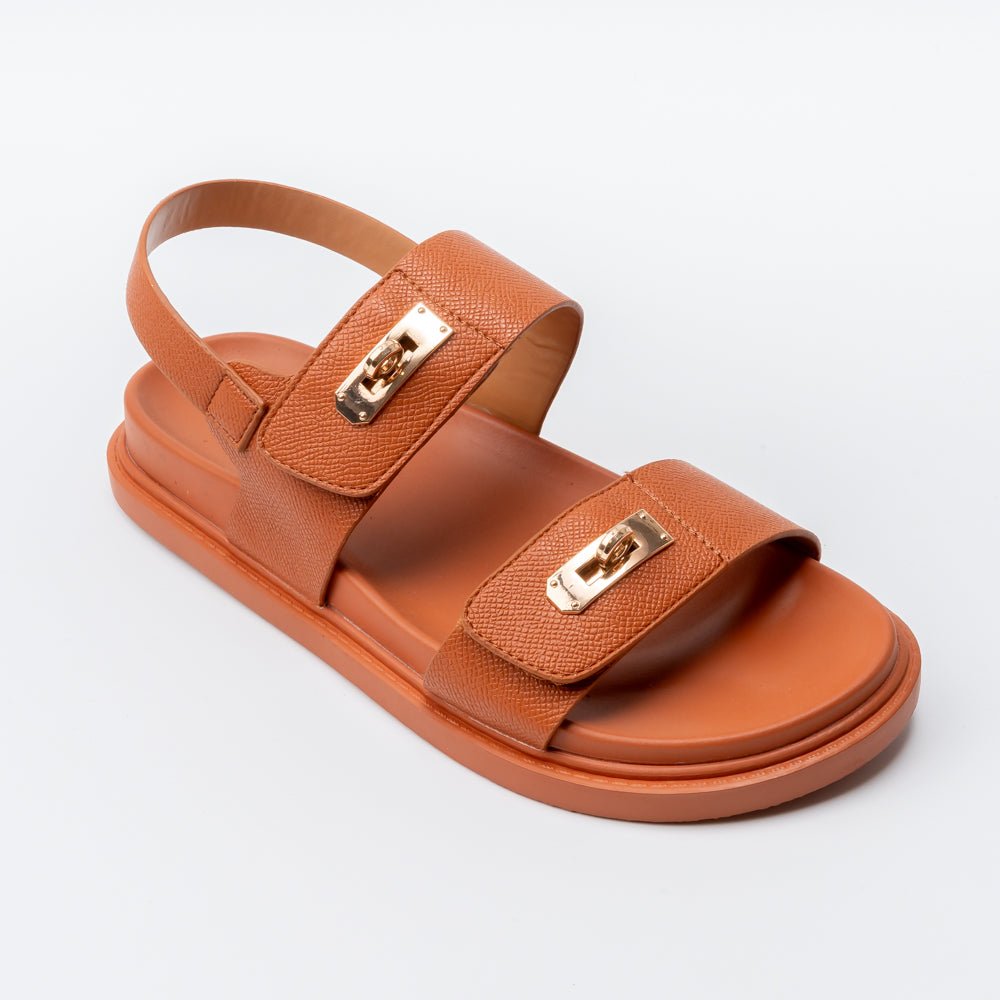TwistLock Charm - Camel Sandals - view 2