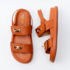 TwistLock Charm - Camel Sandals - view 5