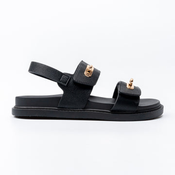TwistLock Charm - Black Sandals