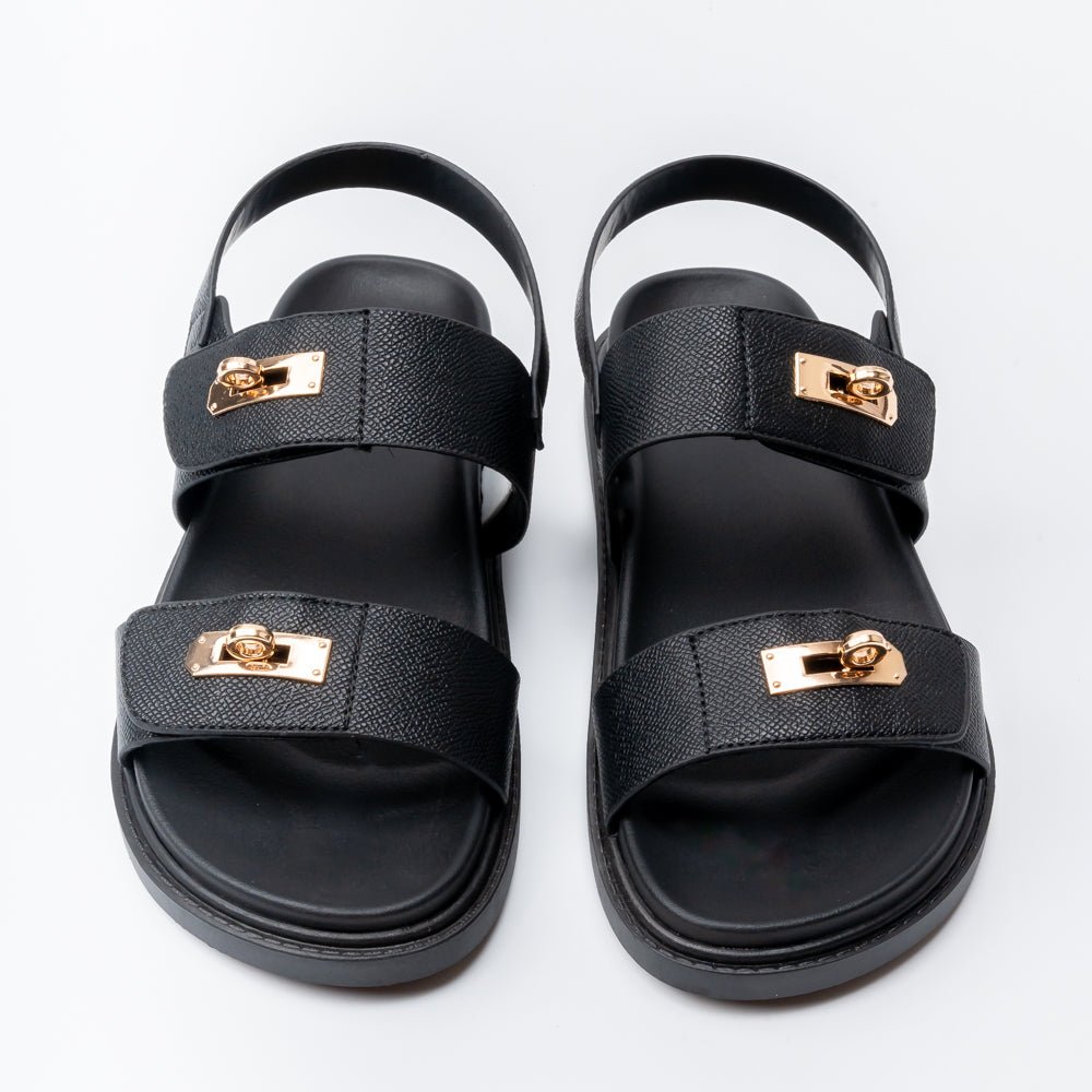 TwistLock Charm - Black Sandals - view 4