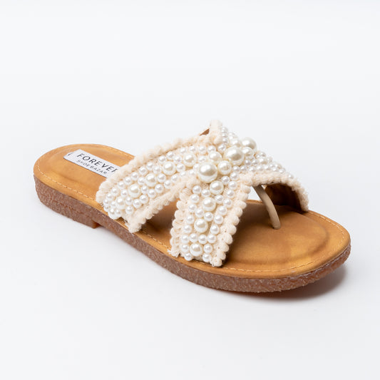Timeless Pearl - Cream Flats