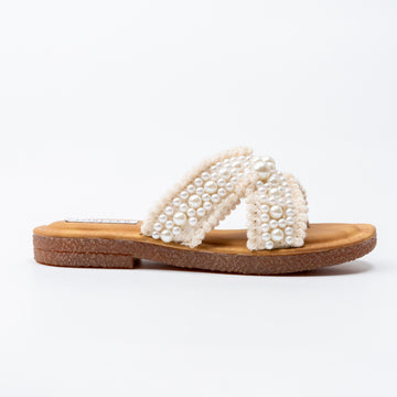Timeless Pearl - Cream Flats