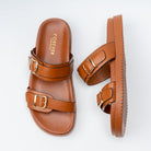 Slide & Shine - Camel Casual Slides - view 5