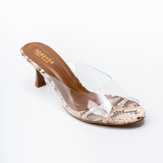 Crystal Python - Brown Mules