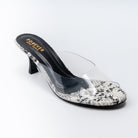 Crystal Python - Black Mules - view 3