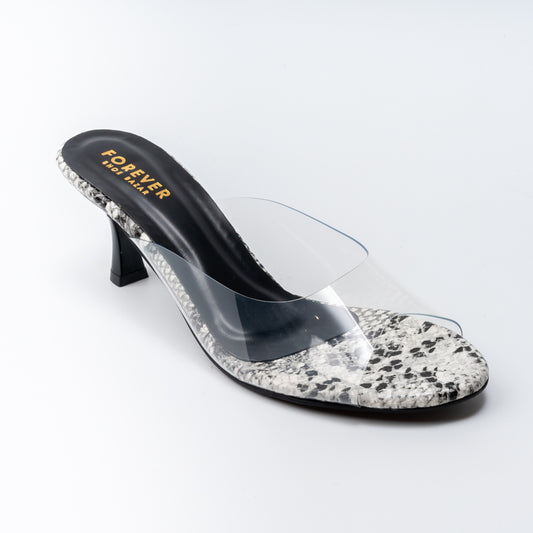 Crystal Python - Black Mules