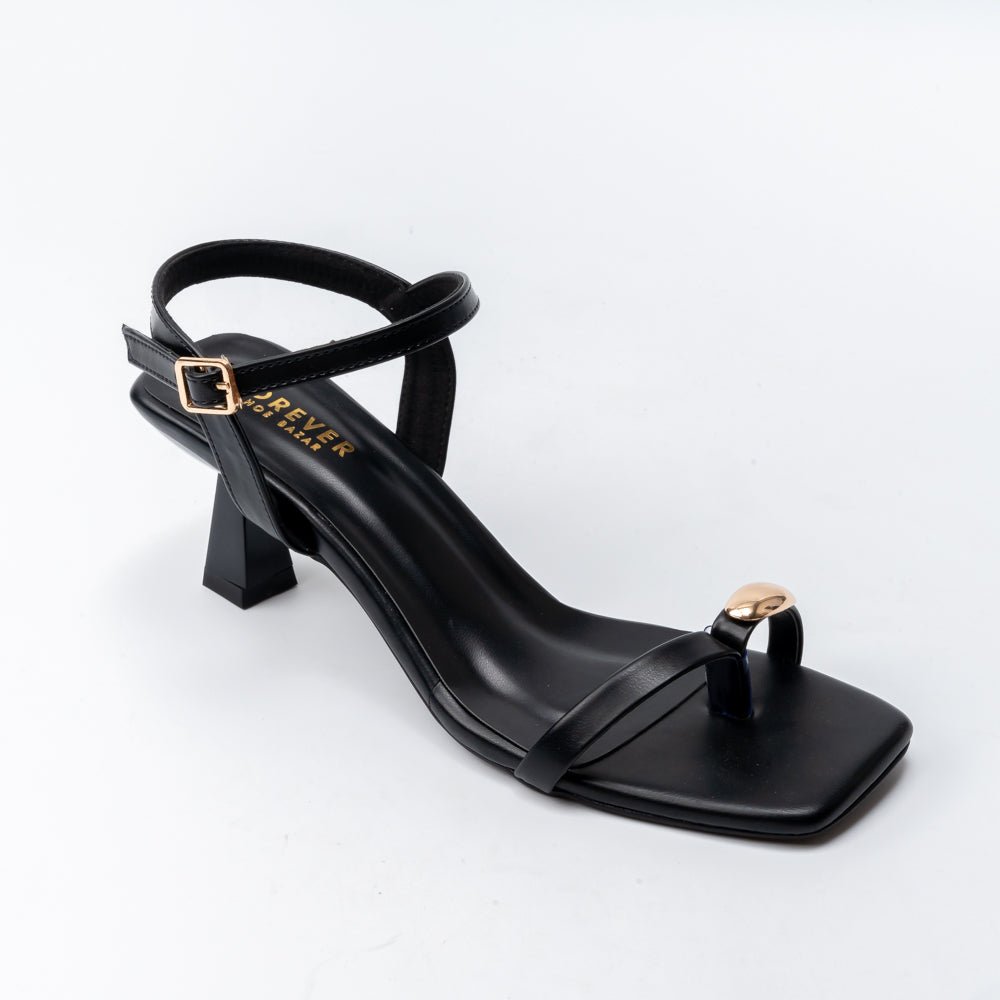 Dune Chic - Black Casual Sandal - view 3