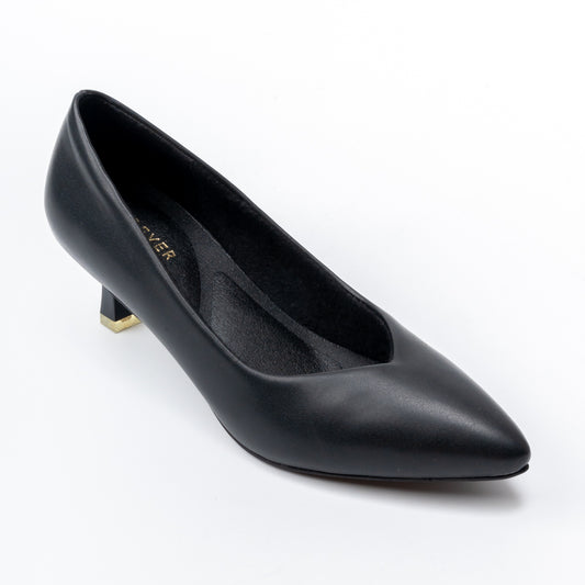 Noir Grace - Black Kitten Heels