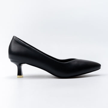 Noir Grace - Black Kitten Heels